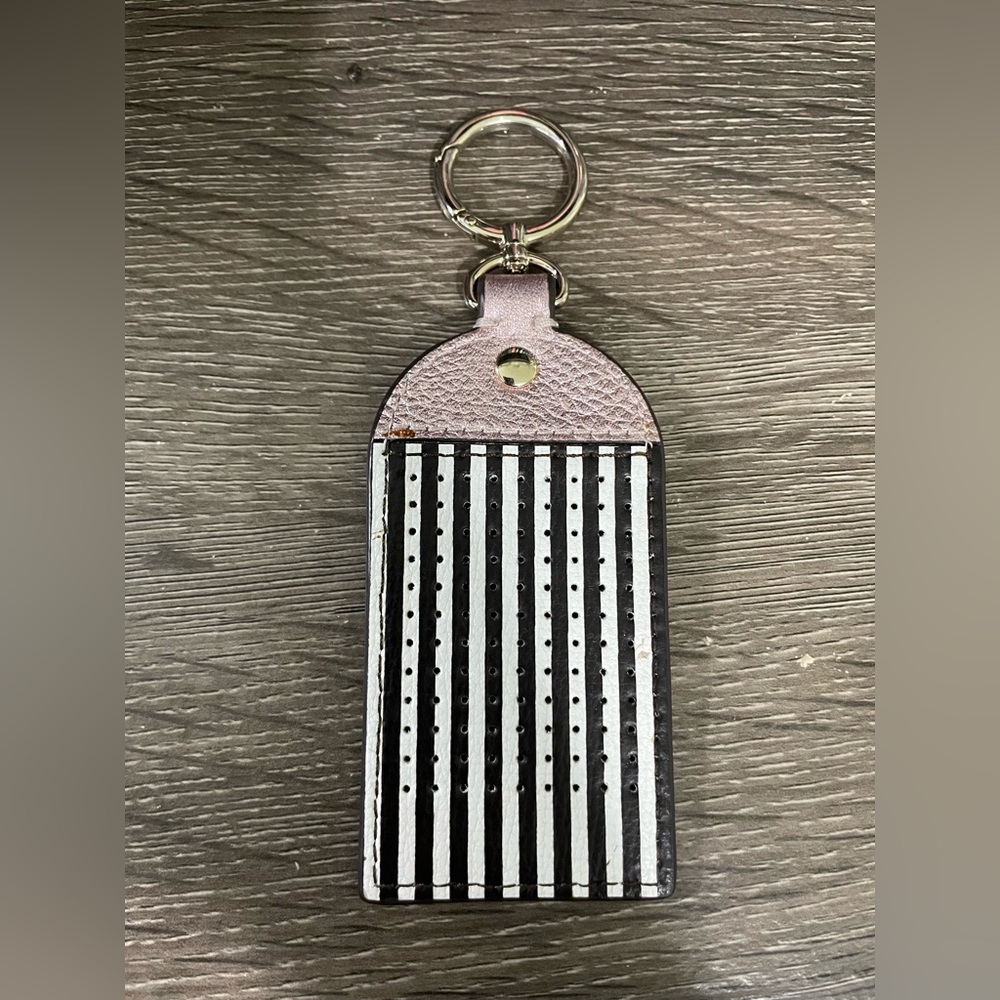 Henri Bendel striped keychain